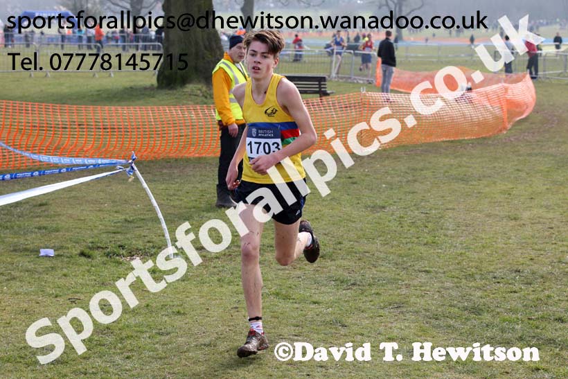 Boys under-15s 2016 Inter Counties Cross Country Champs. and Cross Challenge Final, Cofton Park, Birmingham. Photo: David T. Hewitson/Sports for All Pics
